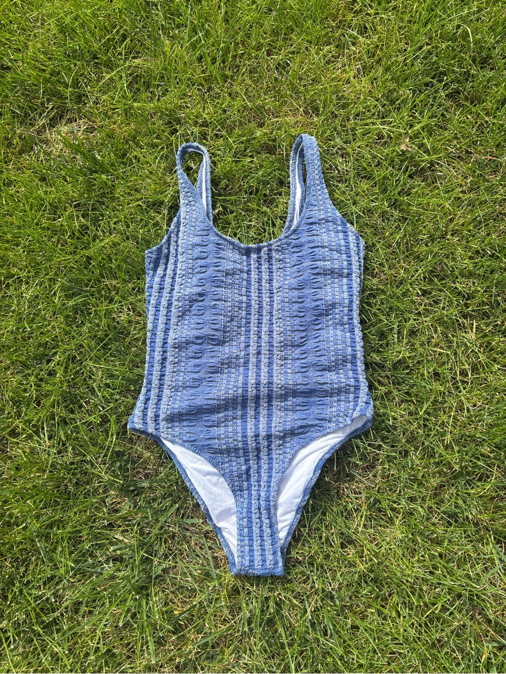 SEEA Textured One-Piece Swimsuit - Classic Scoop Back